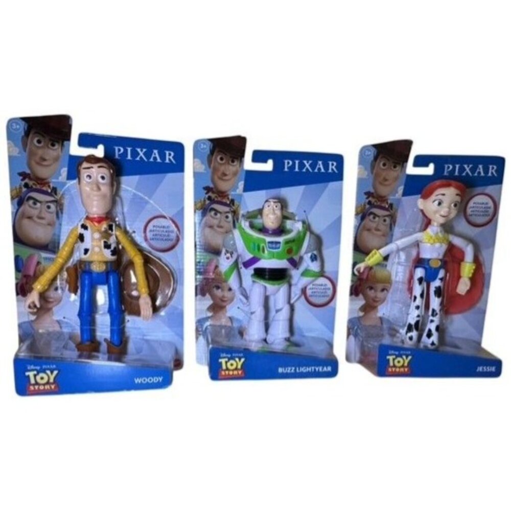 Disney Pixar Vintage Toy Story Action Figure Set‎ Woody Buzz and more NEW in Box - Picture 11 of 16